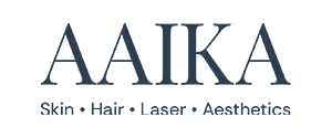 AAIKA clinic logo for skin, hair, laser and aesthetic treatments